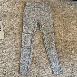 Gymshark Fleur Texture Leggings - Charcoal Marl